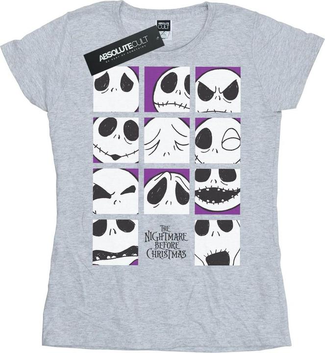 Immagine prodotto Disney Nightmare Before Christmas Many Faces Of Jack Squares Maglietta Donna (S)