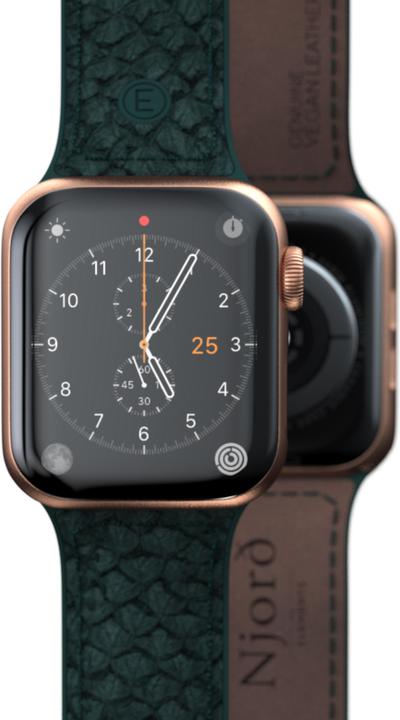 Immagine prodotto Njord Cinturino Jord Per (40 mm, 41 mm, Chiusura in acciaio inox, Pelle di salmone, Pelle Vegan, Apple Watch)