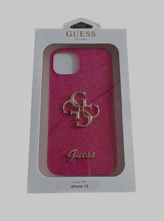 Image du produit Guess Coque iPhone 13 - Hardcase Housse de protection solide paillettes rose No.122 (Apple iPhone 13)