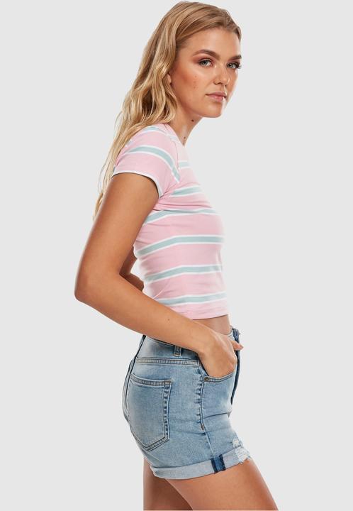 Produktbild Urban Classics Ladies Stripe Cropped Tee (S)
