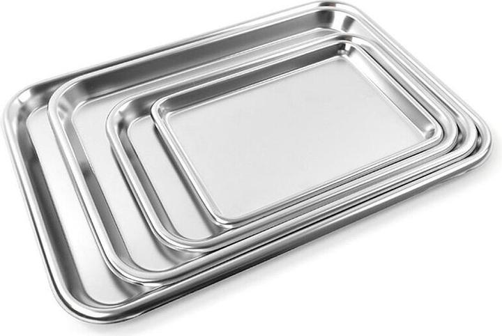 Produktbild Teqler Edelstahltablett flach 22,5x16x1,4cm