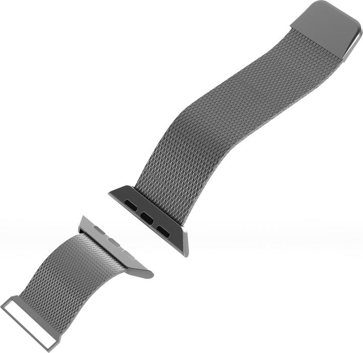 Actual product image Puro Milanese Mesh Strap For Apple Watch 42-44-45-49mm (42 mm, 44 mm, 45 mm, 49 mm, Stainless steel, Apple Watch Series 1, Apple Watch Series 2, Apple Watch Series 3, Apple Watch Series 4, Apple Watch Series 5, Apple Watch Ultra, Apple Watch Ultra 2, Apple Watch Series 6, Apple Watch Series 7, Apple Watch Series 8, Apple Watch Series 9, Apple Watch SE)