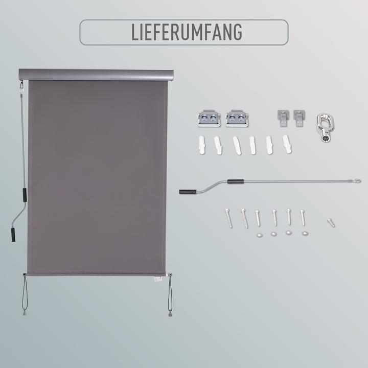 Produktbild Outsunny Senkrechtmarkise mit Handkurbel (0.07 m)
