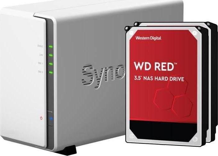 Actual product image Synology DS220j (2 x 4 TB, WD Red Plus)