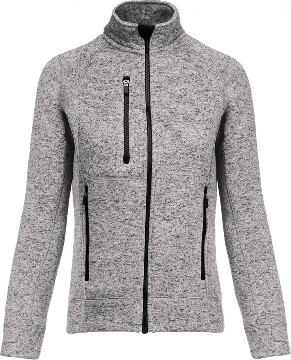 Kariban Jacke mit Reissverschluss, meliert, Frau
