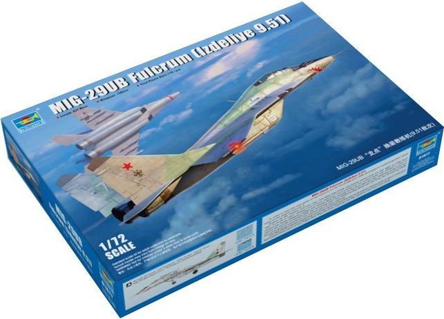 Actual product image Trumpeter MIG-29UB Fulcrum (Izdeliye 9.51)
