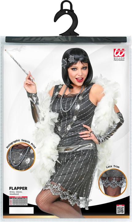 Immagine prodotto Widmann Abito glitterato con scaldabraccia, copricapo grigio (S, M, L, XL, XXL)