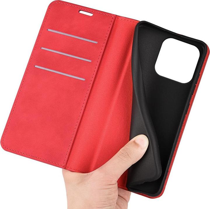Produktbild Cover-Discount iPhone 15 Pro - Stand Flip Case Hülle rot (Apple iPhone 15 Pro)