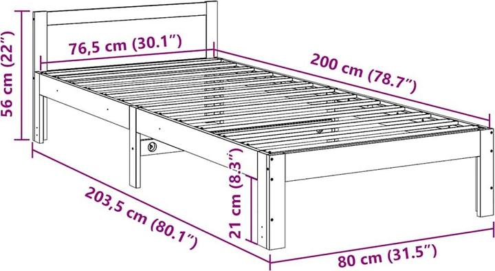 Produktbild VidaXL Familienbett (240 x 200 cm)