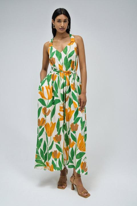 Salsa Jeans Kleider Floral Print A-Line Dress (L)