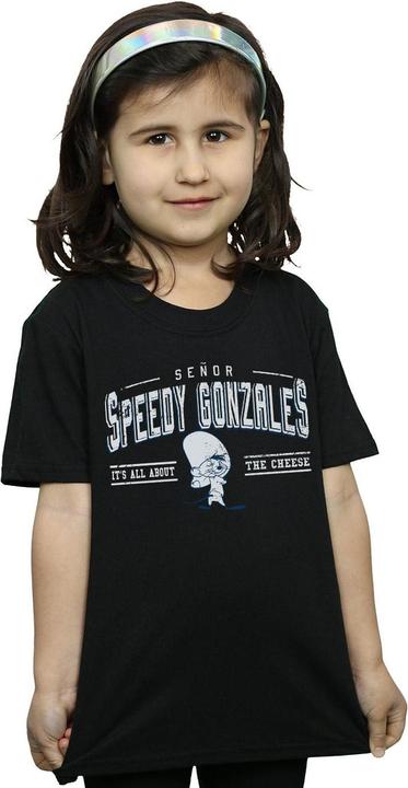 Actual product image Looney Tunes Girls Speedy Gonzales All About Cheese Cotton T-Shirt (104)