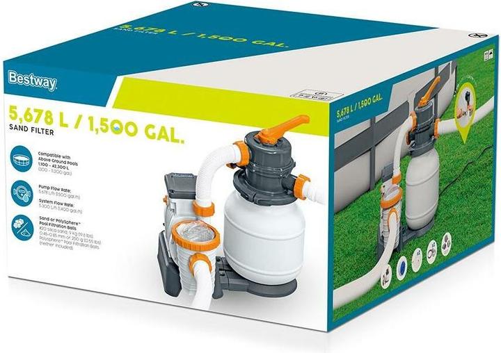 Produktbild Bestway Sandfilterpumpe 1500 Gallonen
