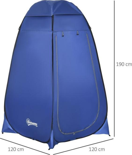 Image du produit Swisshandel24 Pop up Tente de toilette Tente de douche mobile Camping Tente de vestiaire avec poche intérieure (1 personne)