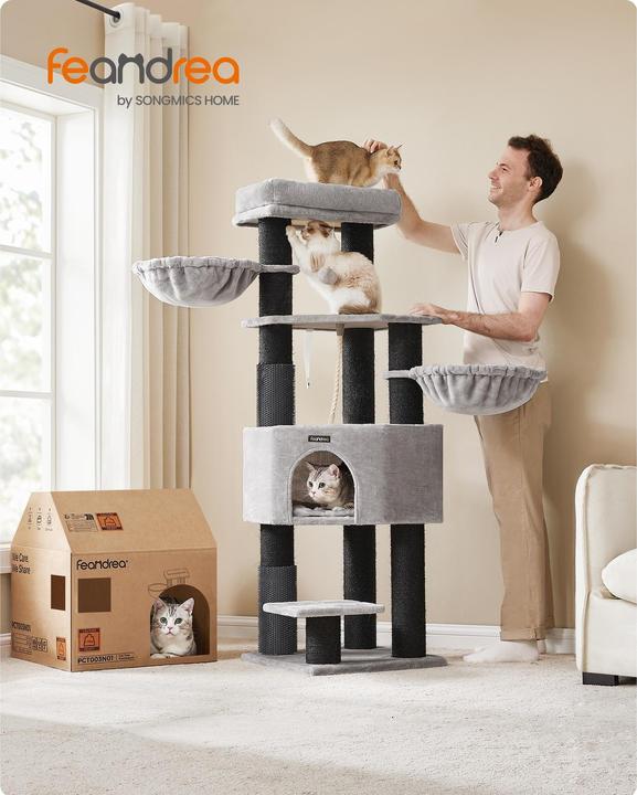Actual product image Feandrea Liam (160 cm, Dove grey, Black)