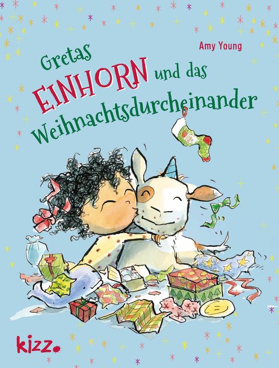 Actual product image Gretas Einhorn und das Weihnachtsdurcheinander (German, Stefan Wendel, Amy Young, 2019)