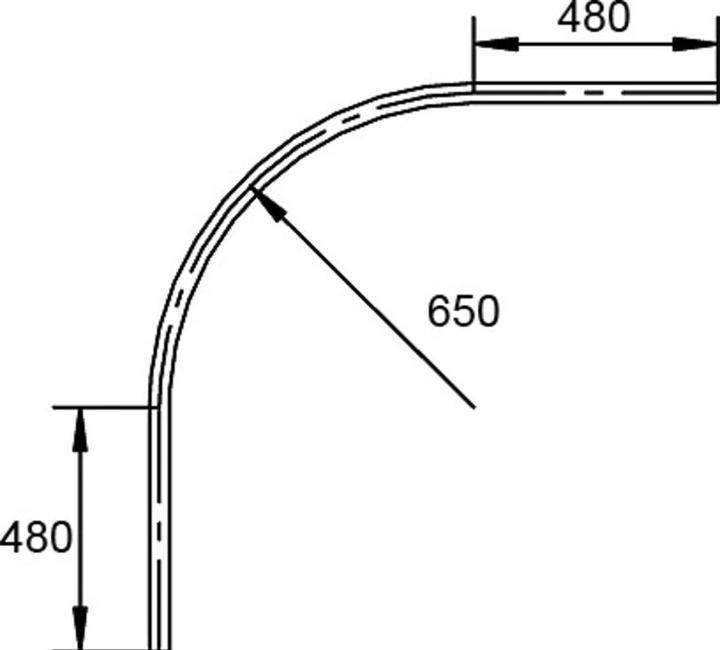 Image du produit Helm Coudes 100, 90°, acier zingué