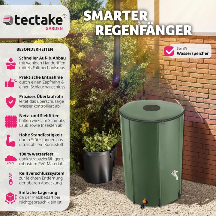 Actual product image tectake Rainwater Tank (380 l)