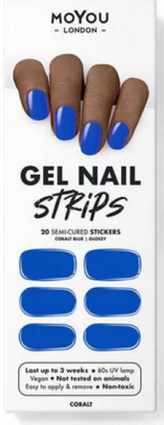 Produktbild MoYou London Gel Nail Strips Cobalt (Nagellacktrockner, Cobalt)