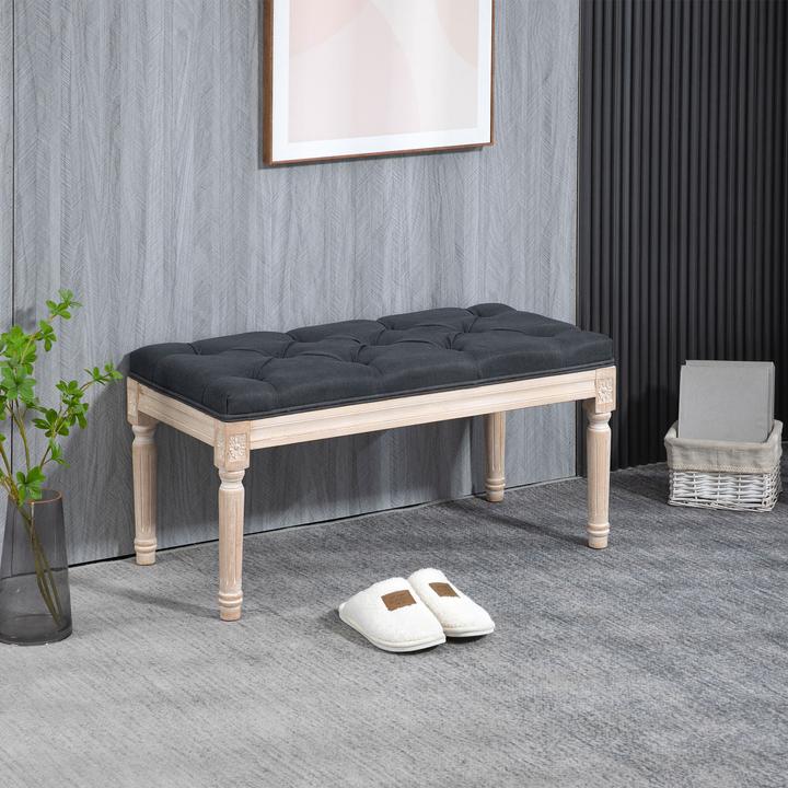 Actual product image Homcom Bed bench with button stitching (40 cm)