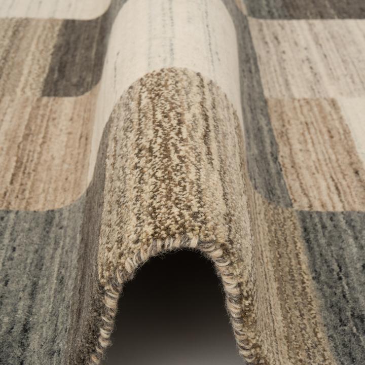 Actual product image Pergamon Natur Wolle Teppich Gabbeh Esta Läufer (90 x 160 cm)