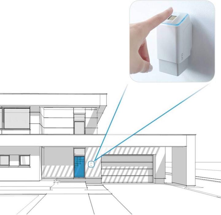 Produktbild Ekey Fingerprint Zugangssystem mit Akku und Funk für BLUETOOTH® Türschlossantrieb (Fingerabdruck)