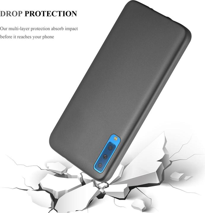 Productafbeelding Cadorabo TPU Matte Metallic hoes (Samsung Galaxy A7 (2018))