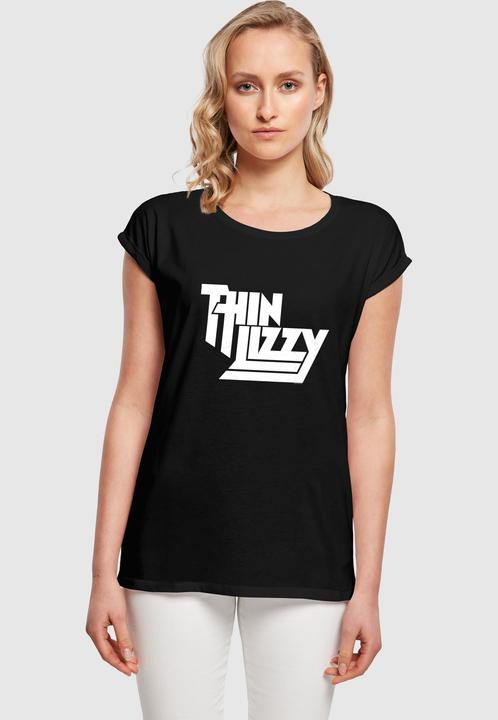 Produktbild Merchcode Ladies Thin Lizzy - TL Stacked Logo White Basic T-Shirt - 181509 (M)