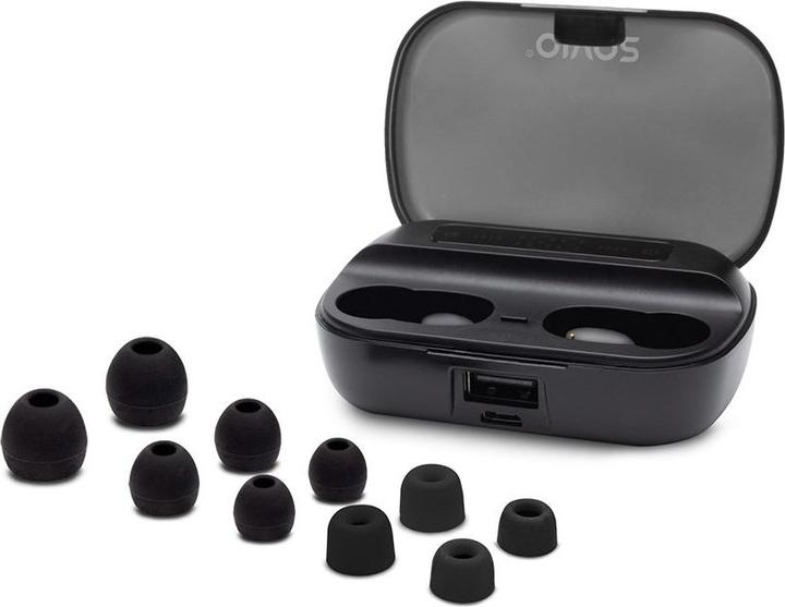 Actual product image Savio TWS-06 Bluetooth 5.0 + EDR Headphones & Headset in Ear Black (120 h, Wireless)