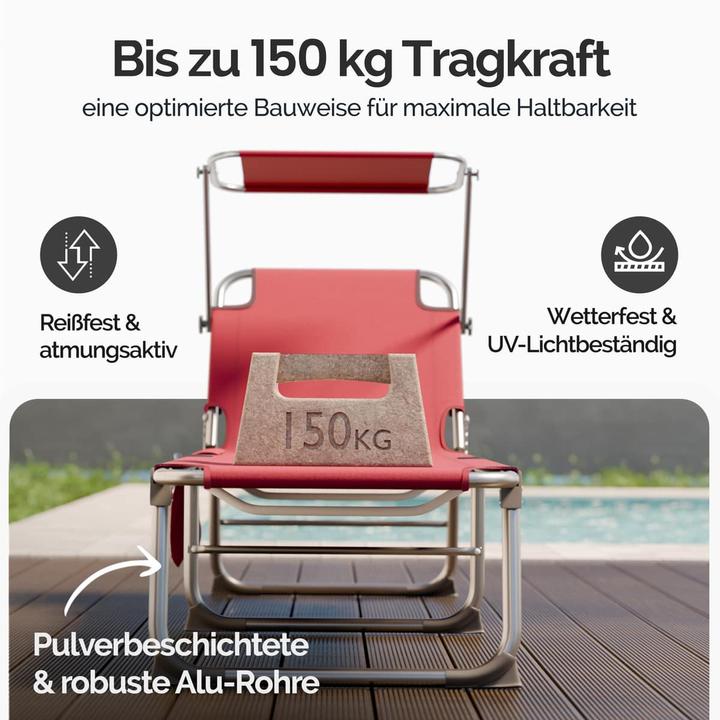 Produktbild Casaria Sonnenliege (190 cm)