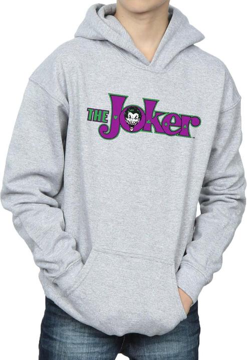 Actual product image Boys The Joker Text Logo Hoodie (128)