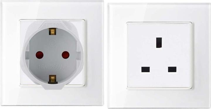 Produktbild Intirilife Steckdosenadapter 4er Set UK Typ G auf EU