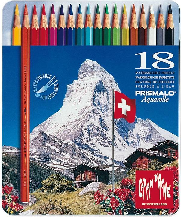 Image du produit Caran d'Ache Prismalo Aquarelle Metallschachtel (Multicolore, 18 x)