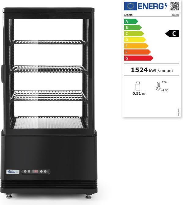 Produktbild Hendi Aufsatz Kühlvitrine 68 Liter 452x406x(H)891mm - sc (68 l)