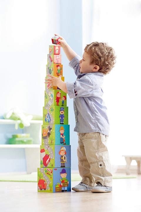 Actual product image Haba Stacking cube dashing speedster