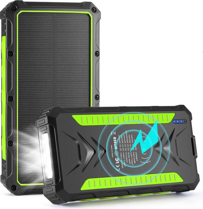Image du produit Oimye Banque de puissance solaire (36000 mAh, 15 W, 1.50 Wh)