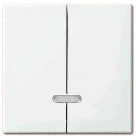 Actual product image Busch-Jaeger Operating element dimmer insert 6545-914 2-gang alpine white Busch-balance SI