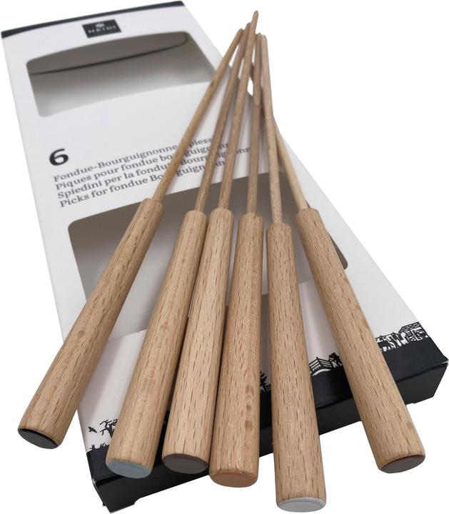 Produktbild Heidi Cheese Line 6 Fondue-Bourguignonne-Spiessli aus Buche FSC (6 Stück)