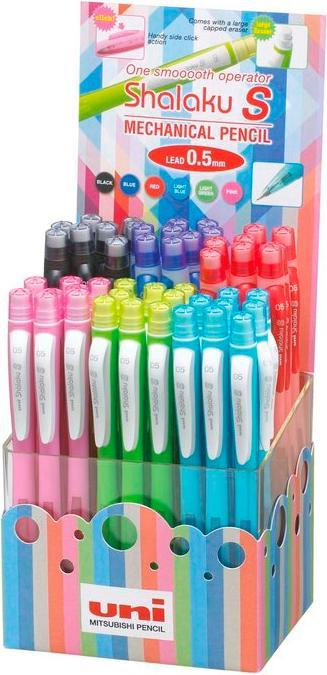 Actual product image Uni-ball Mechanical pencil Shalaku S 0.5mm M5-228/4D 6 colors 48 pieces (0.50 mm, HB, 48 x)