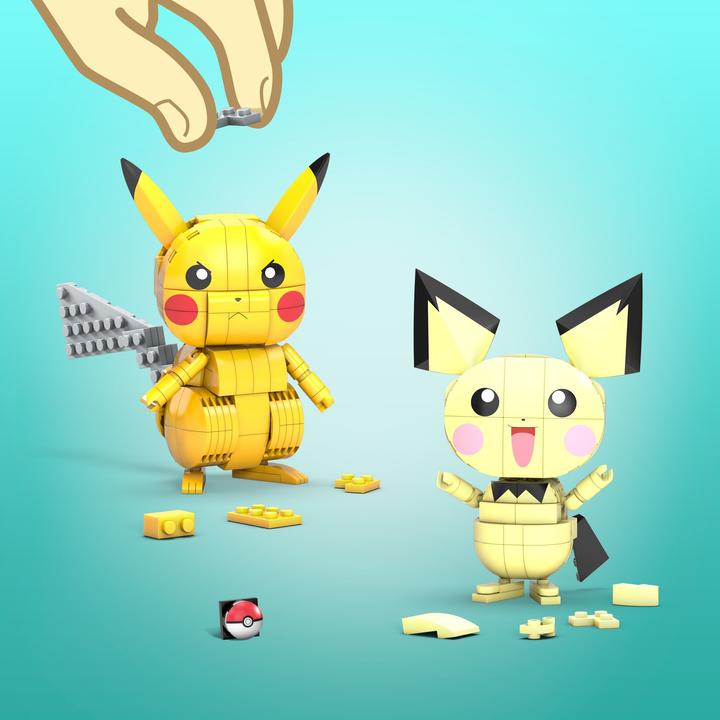 Produktbild Mega Construx Pokémon Trio (Pichu, Pikachu, Raichu)