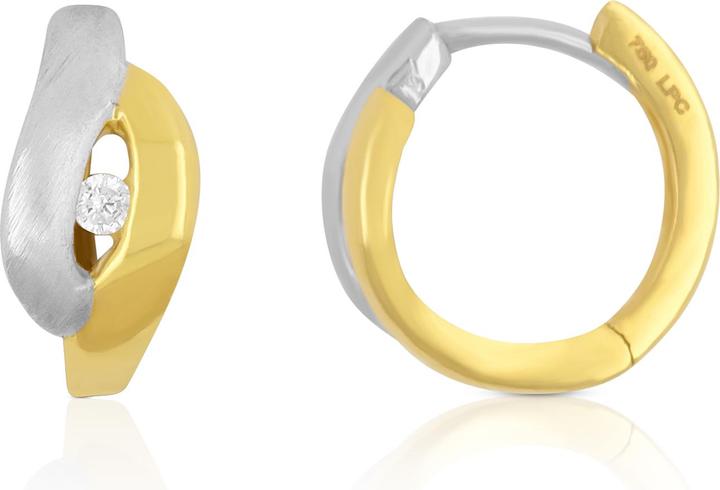 Produktbild Muau Creolen (750, 18 K Gelbgold, Weissgold)