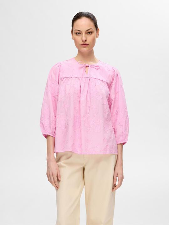 Image du produit Selected Femme Blouse texturée à manches 3/4 (38)