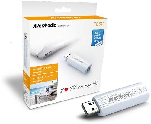 Actual product image AVerMedia TD310 (USB 2.0, DVB-T2, DVB-C, DVB-T)