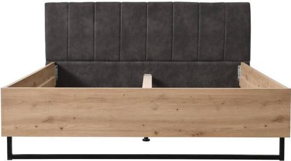 Actual product image Homestyle4u Double bed upholstered bed industrial style (160 x 200 cm)