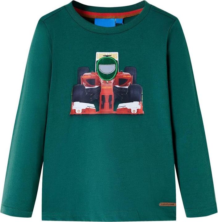 Produktbild VidaXL Kinder-Langarmshirt Grün 104,Material: 100 (104)