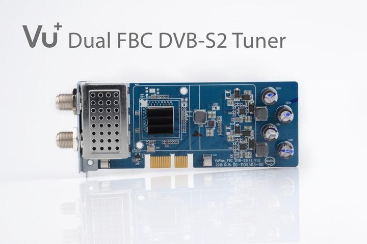 Actual product image Vu+ DVB-S2 /S2X FBC Twin Tuner Duo (8 GB, 2x DVB-S2X, CI+ slot)