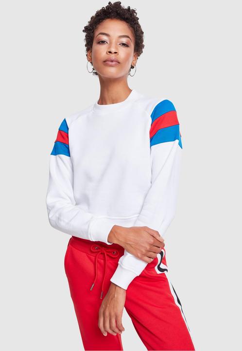 Produktbild Urban Classics Ladies Sleeve Stripe Crew (XXL)
