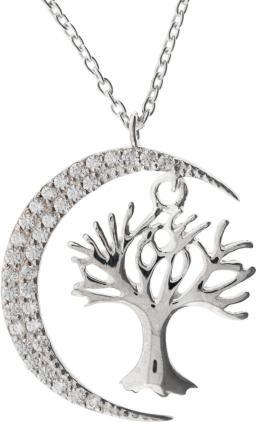 Actual product image Berk Anhänger „Lebensbaum in Mond“ mit Kette