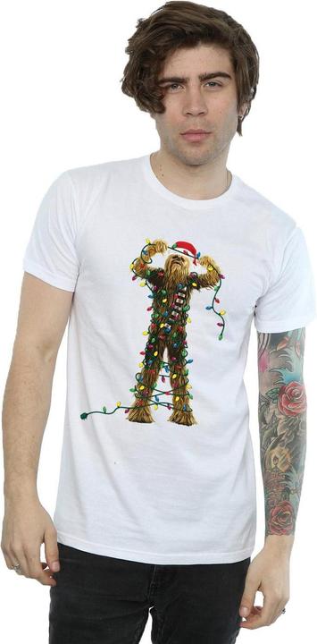Immagine prodotto Star Wars Chewbacca Christmas Lights Maglietta Uomo (L)