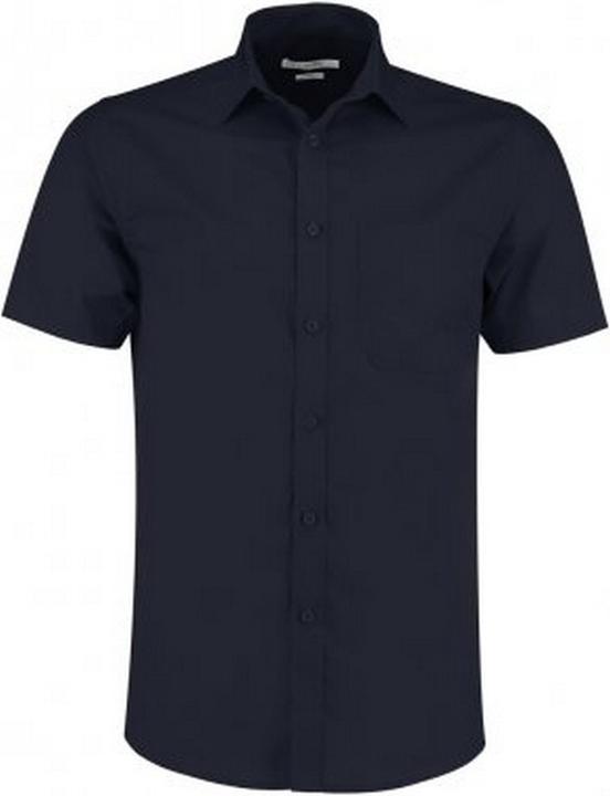 Kustom Kit Kurzarm Tailored Poplin Hemd
