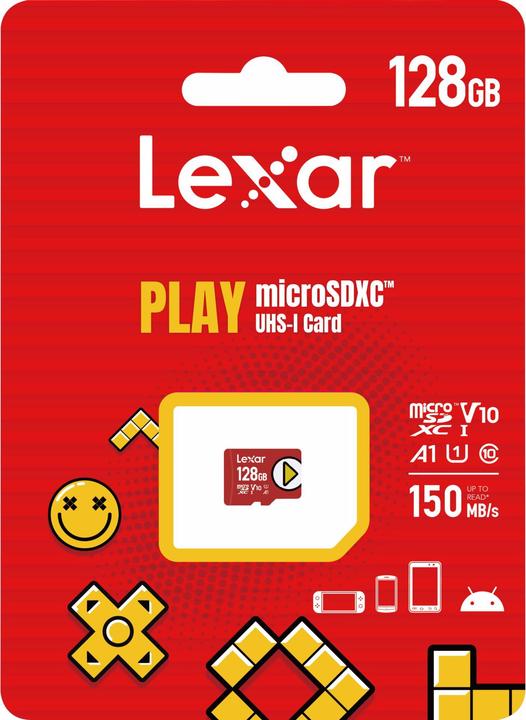 Produktbild Lexar microSDXC Card 128GB PLAY 1066x UHS-I U3 up to 150MB/s (128 GB, microSDXC, U1, UHS-I)